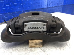 2010-2015 Jaguar XF Silver Disc Brake Caliper for 14-Inch Rotors - Front, Left (Driver) (Used OEM)