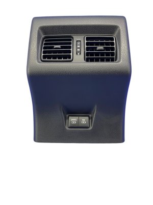 2025-2026 Toyota Camry Black Center Console Air Vent Trim Panel with Charge Port - Rear (Used OEM)