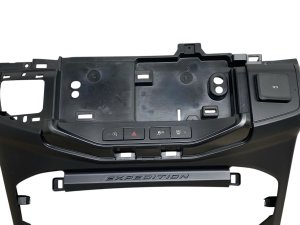 2022-2024 Ford Expedition Center Dash Radio and Climate Display Trim Panel with Switches - Front (Used OEM)