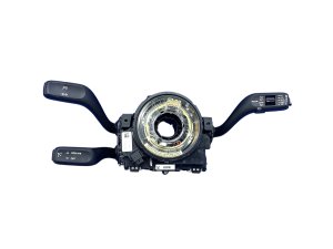 2014-2016 Porsche 911 Black Turn Signal Wiper Combination Switch Assembly with Clock Spring - Front (Used OEM)