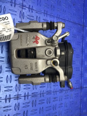 2017-2020 Acura MDX Disc Brake Caliper with Parking Brake Actuator - Rear, Right (Passenger) (Used OEM)