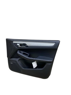 2015-2018 Porsche Macan Black Door Interior Trim Panel with Bose Audio and Memory - Front, Right (Passenger) (Used OEM)