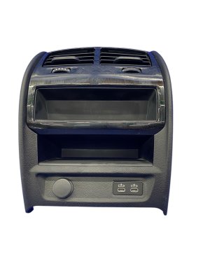 2020-2023 BMW M550i xDrive Black Center Console with AC Vents and Charging Port - Rear (Used OEM)