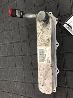 2014-2020 Maserati Quattroporte Engine Oil Cooler Heat Exchanger (Used OEM)