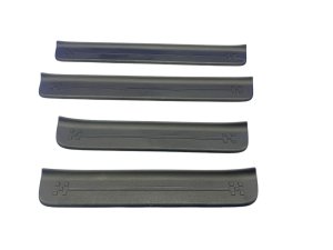 2024-2025 Hyundai Santa Fe Black Front and Rear Door Sill Trim Cover Panel Set (Used OEM)