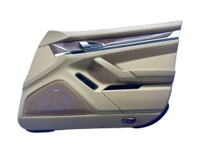 2010-2016 Porsche Panamera Beige Door Interior Trim Panel with Bose Audio - Front, Right (Passenger) (Used OEM)