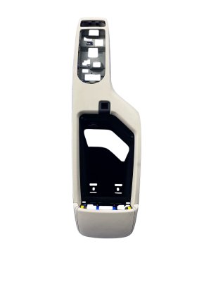 2022 Genesis GV70 Beige Console Storage Compartment with Wireless Phone Charger - Front (Used OEM)
