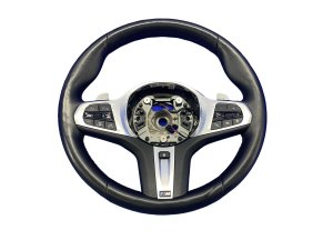 2018-2024 BMW X3 Black Heated M-Sport Steering Wheel with Paddle Shifters and Driver Assist Pro Switches (Used OEM)
