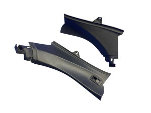 2011-2015 Audi R8 Black Lower Quarter Exterior Trim Panel Set - Rear (Used OEM)