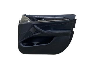 2018-2024 BMW X3 Black Door Interior Trim Panel with Carbon Fiber - Front, Right (Passenger) (Used OEM)