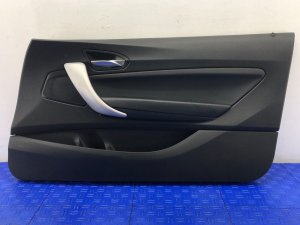 2016-2021 BMW M2 Black Door Interior Trim Panel - Front, Right (Passenger) (Used OEM)