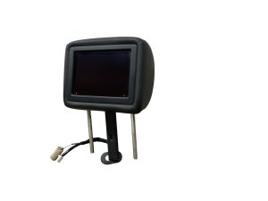 2018-2023 INFINITI QX80 Black Seat Leather Headrest with Screen - Front, Right (Passenger) (Used OEM)