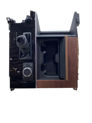 2023-2024 Toyota Sequoia Black Center Console Storage Compartment with Drive Mode Selector and Shifter Cover - Front (Used OEM)