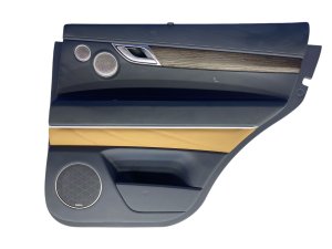 2021-2024 Genesis GV80 Beige Door Interior Trim Panel with Switches and Sunshade - Rear, Right (Passenger) (Used OEM)