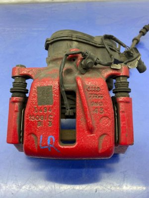 2013-2018 Audi S6 Red Brembo Disc Brake Caliper - Rear, Left (Driver) (Used OEM)