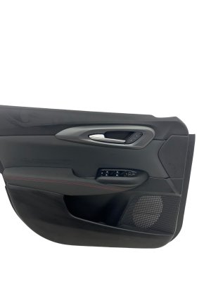 2023-2025 Dodge Hornet Black w/ Red Stitching Door Interior Trim Panel Assembly - Front, Left (Driver) (Used OEM)