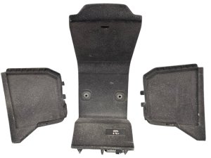 2019-2022 BMW X7 Black Center Console Trim Panel Set with USB Socket - Front (Used OEM)