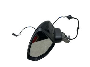 2022-2025 Audi A3 Black Power Blind Spot Door/Side View Mirror - Left (Driver) (Used OEM)