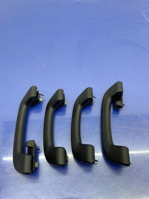 2019-2022 BMW X7 Black Front and Rear Interior Grab Bar Handle Set (Used OEM)
