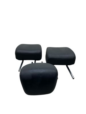 2018-2021 Lincoln Navigator Ebony (Black) 2nd Row 40/20/40 Split Seat Headrest Set - Rear, Left (Driver) (Used OEM)