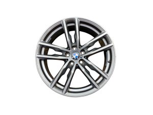 2018-2024 BMW X3 Gray 19x7.5 Style 698M Machined Silver Alloy Wheel (Used OEM)
