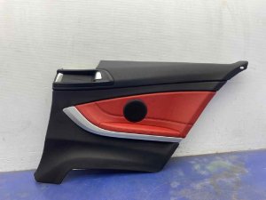 2014-2020 BMW 435i Red Door Interior Trim Panel - Rear, Right (Passenger) (Used OEM)