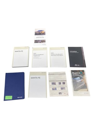 2024-2025 Hyundai Santa Fe Blue Owners Manual Set with Case (Used OEM)
