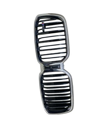 2022-2024 BMW X3 Chrome Upper Grille with Chrome Surround and Camera Hole - Front (Used OEM)