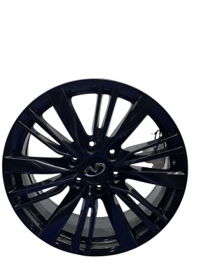 2018-2024 INFINITI QX80 Black 20x8 18-Spoke Silver Alloy Wheel (Used OEM)