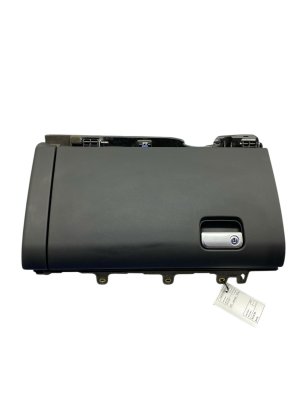 2011-2018 Porsche Cayenne Black Dash Glove Box Assembly with Lock - Front (Used OEM)