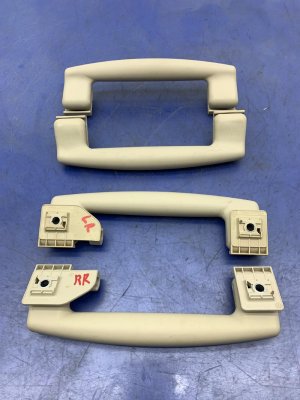 2014-2023 Maserati Ghibli Tan Front and Rear Interior Roof Grab Handle Set (Used OEM)