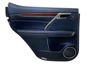 2018-2019 Lexus RX350L Black Door Interior Trim Panel with Premium Audio - Rear, Left (Driver) (Used OEM)