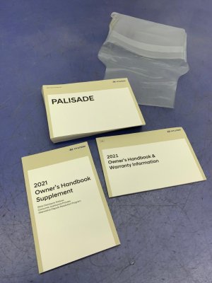 2021 Hyundai Palisade Owners Manual Set (Used OEM)