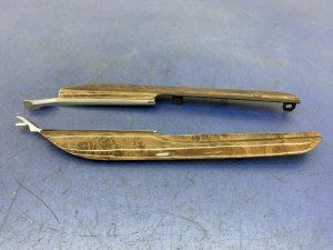 2016-2019 BMW 740i Brown Center Console Side Trim Panel Set (Used OEM)