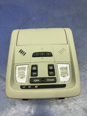 2018-2019 Buick Enclave Gray Overhead Roof Console with Sunroof Controls (Used OEM)