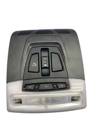 2018-2023 BMW X2 Overhead Roof Console with Map Light and Sunroof Control - Front (Used OEM)