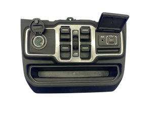 2018-2024 Jeep Wrangler Dash Center Window Control Switch with Media and Accessory Outlet Panel - Front (Used OEM)