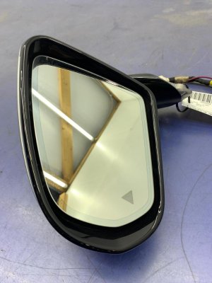 2017-2023 Mercedes-Benz E250 Silver Power Blind Spot Door/Side View Mirror - Front, Left (Driver) (Used OEM)