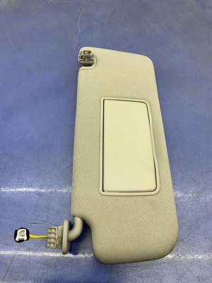 2022-2025 Acura MDX Beige Illuminated Vanity Mirror Sun Visor Set - Front (Used OEM)