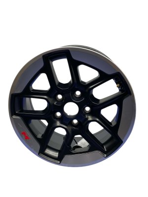2019-2022 Jeep Wrangler Black 17x7.5 5 U-Spoke Aluminum Wheel (Used OEM)