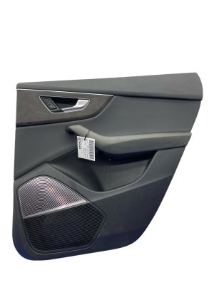 2019-2023 Audi Q8 Black Door Interior Trim Panel with Switches - Rear, Right (Passenger) (Used OEM)