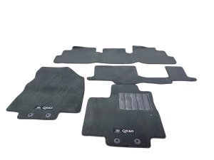 2022-2026 INFINITI QX60 Black Interior Floor Carpet Mat Set (Used OEM)