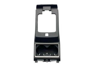 2022-2024 Mitsubishi Outlander Black Center Console Cup Holder with Bezel Trim Panel Assembly - Front (Used OEM)