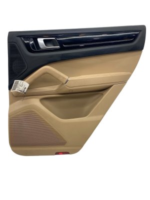 2019-2023 Porsche Cayenne Beige Door Interior Trim Panel - Rear, Right (Passenger) (Used OEM)