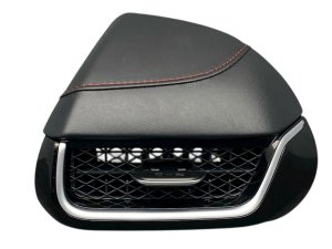 2025-2026 Acura ADX Ebony (Black) Dashboard Outer Air Vent Grille with Red Stitching - Front, Left (Driver) (Used OEM)