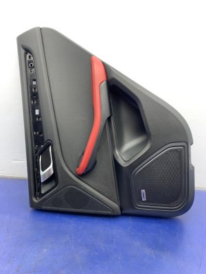2015-2018 Porsche Macan Red Door Interior Trim Panel with Bose Audio - Rear, Right (Passenger) (Used OEM)