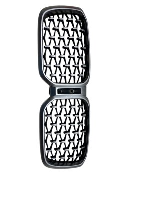 2022-2024 BMW X3 Silver Upper Kidney Grille with Camera Hole - Front (Used OEM)