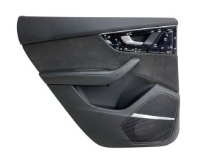 2019-2025 Audi Q8 Black Door Interior Trim Panel - Rear, Left (Driver) (Used OEM)