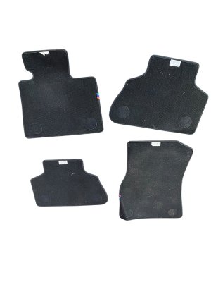  BMW X5 m Black Front and Rear Carpet Floor Mat Set (Used OEM)