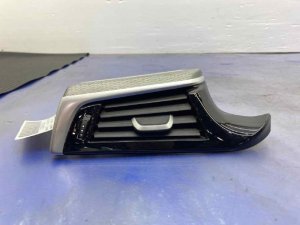 2017-2023 BMW 528i Silver Outer Dashboard Air Vent Grille with Trim - Front, Left (Driver) (Used OEM)